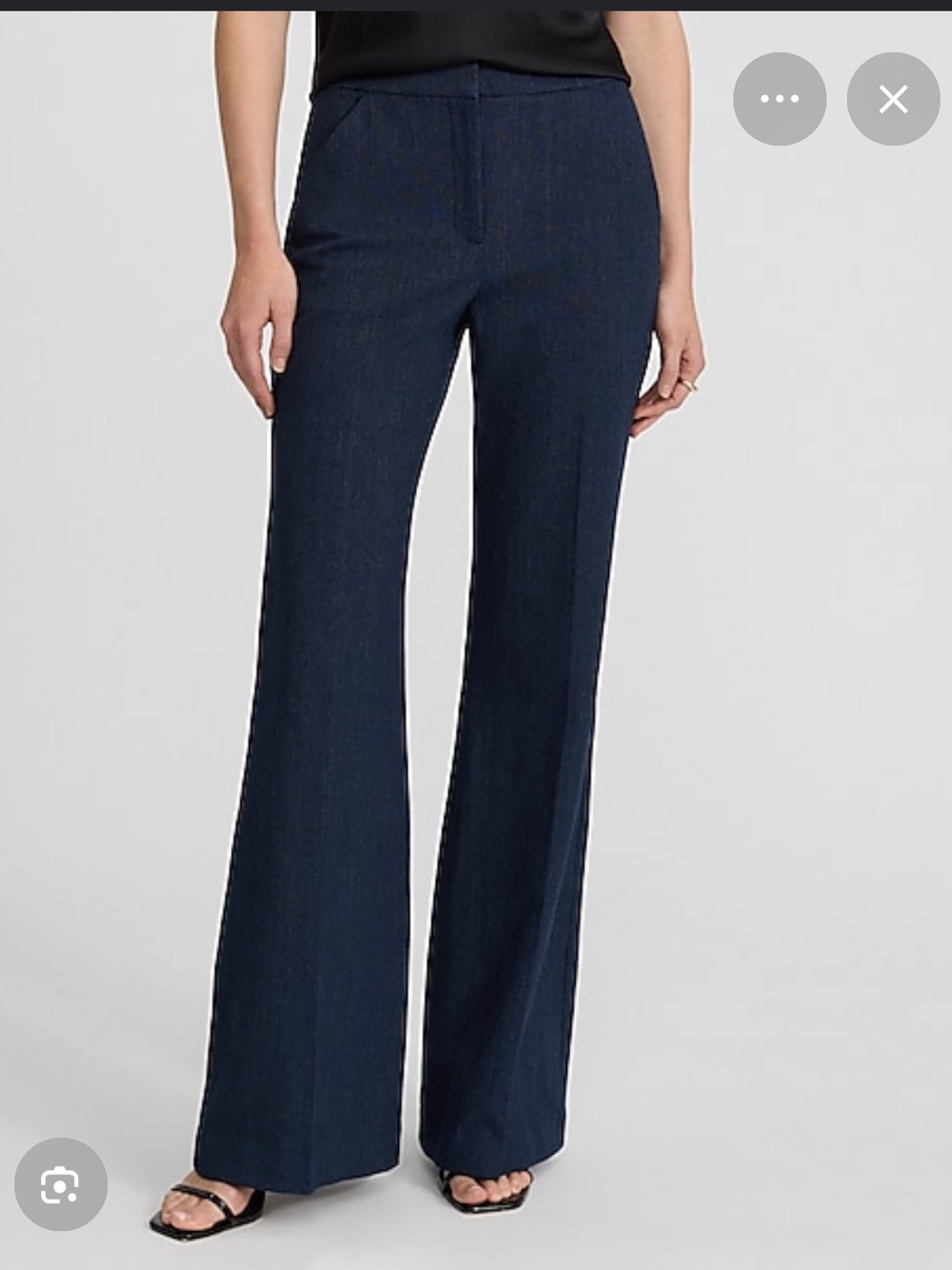 Express Editor Pants - dark blue denim trousers NWT